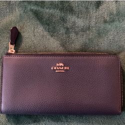 COACH WALLET NAVY BLUE