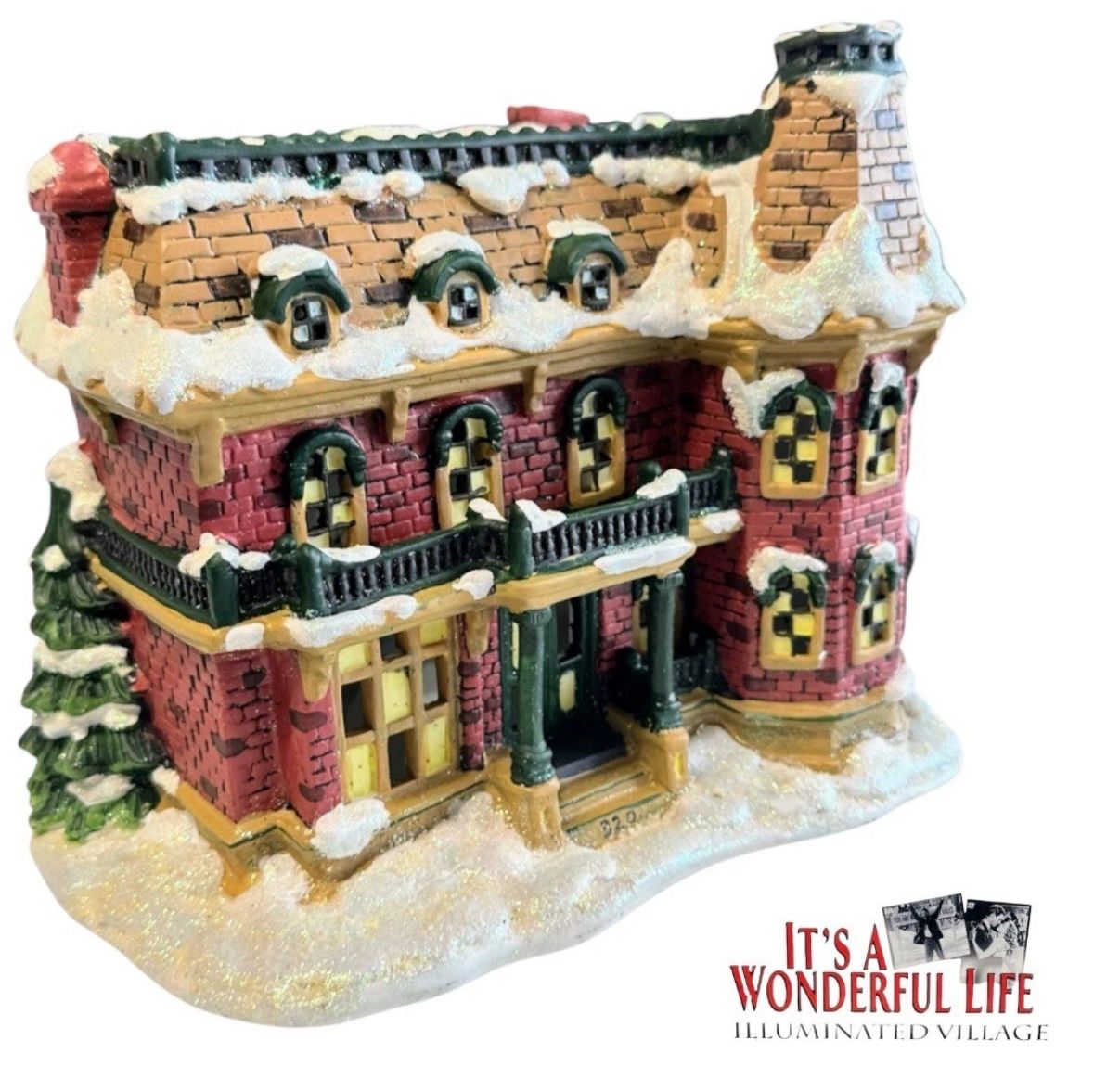 Vintage Enesco It’s A Wonderful Life Illuminated Village Series 1 -320 SYCAMORE