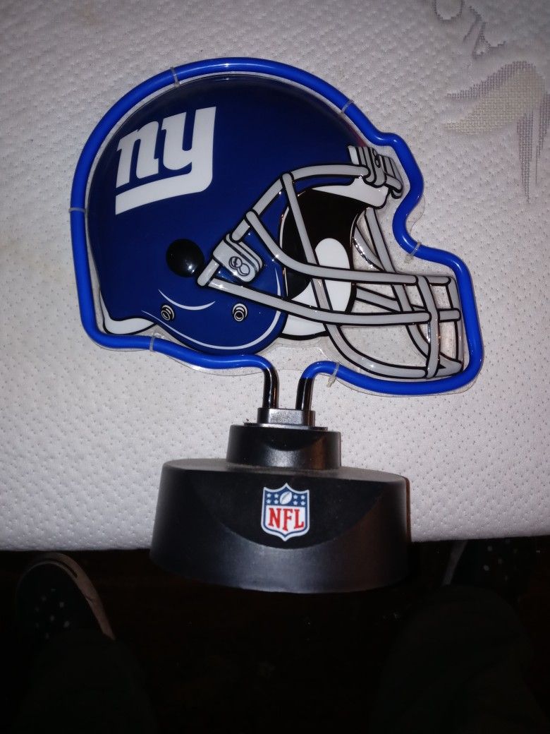 Official Licensed NFL New York Giants Emblem Neon Type Light