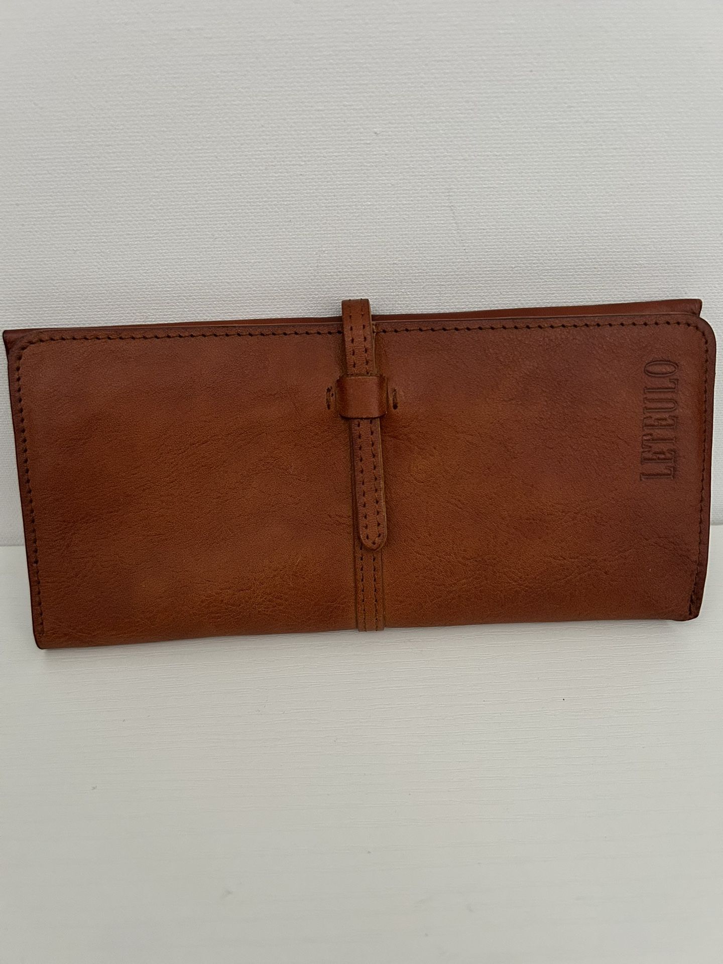Women’s LETEULO Genuine Leather UltraThin Card Organizer Wallet with Coin Pocket