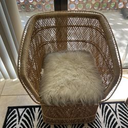 Wicker Peacock Chair