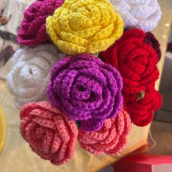 Roses Crochet. $5 Each