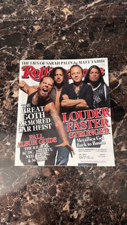 Rolling Stone Magazine Metallica Cover Issue