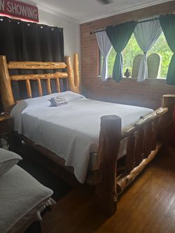 Cabin Queen  Bedroom  w/end table