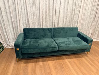 Green sofa