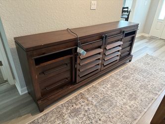 Tv Console with electric fireplace