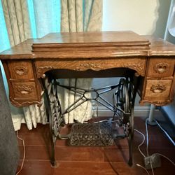 Antique sewing Treadle Cabinet 