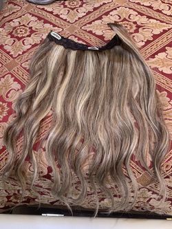 Medium brown and highlights extensions