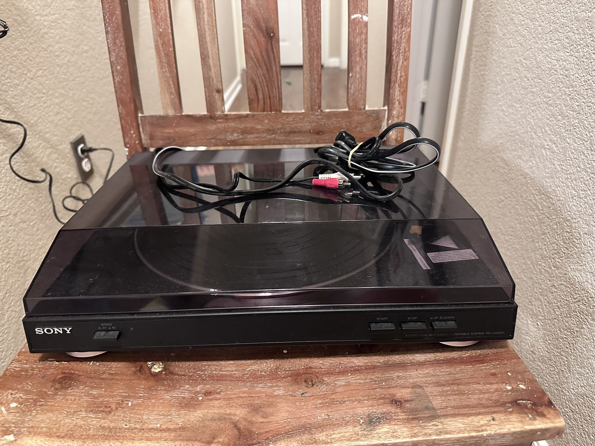 SONY PS-LX250H Turntable Fully Automatic Record Player FOR PARTS OR REPAIR ONLY