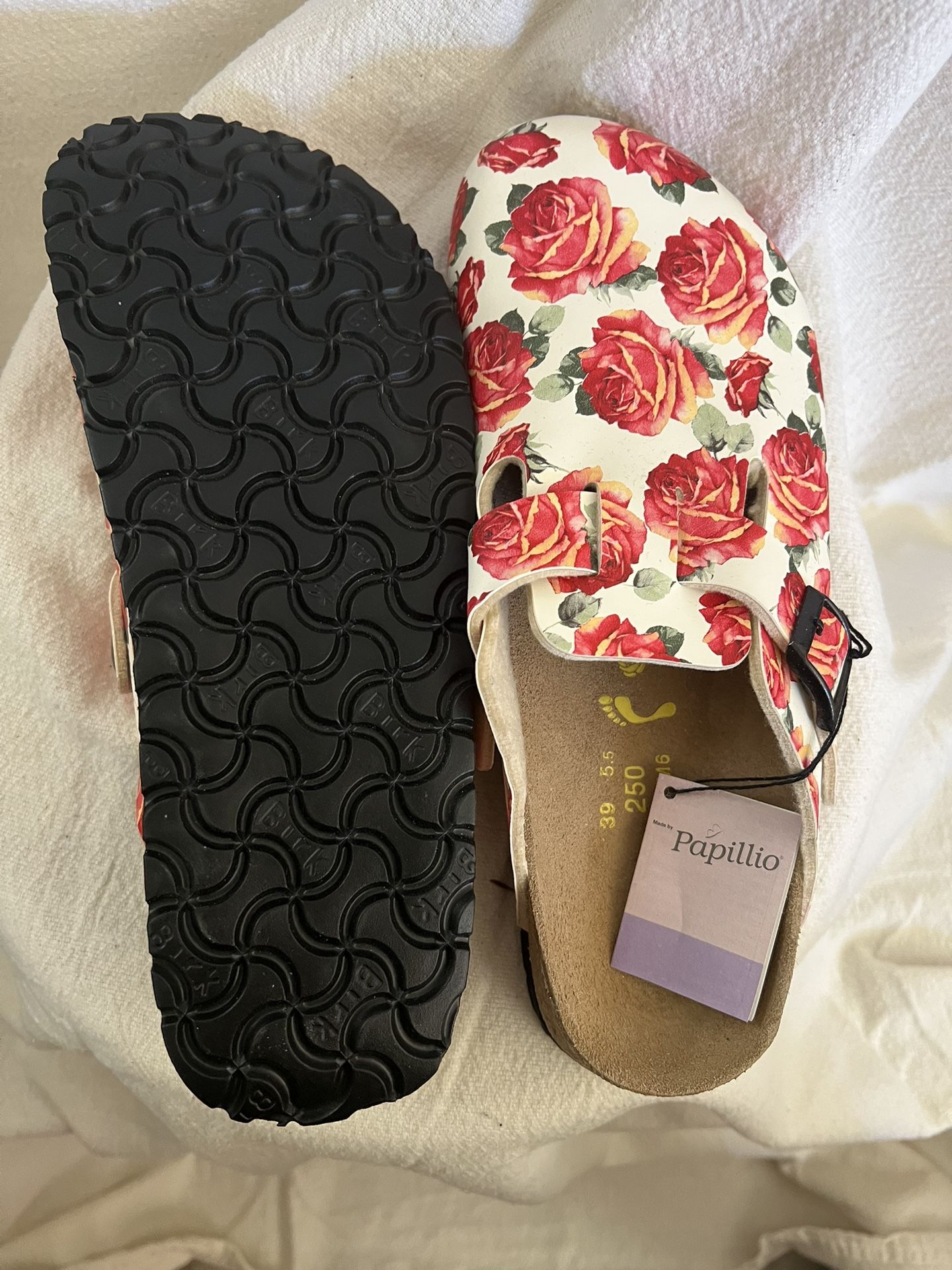Birkenstock “Silvia Diaz” - “voices of Papillio” - special - red/pink rose new