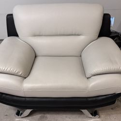 Faux Leather Single-seater Sofa