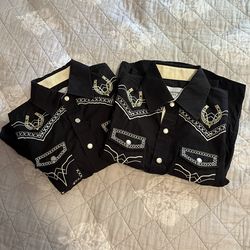 Kids western shirts  size 5-6 $15 each