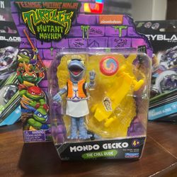 Playmates Toys TMNT Mutant Mayhem Mondo Gecko 4.5 in Action Figure