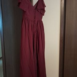 Women's Short Sleeve Bridesmaid Or Mother Of The Groom/bride Dress