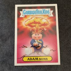 Garbage Pail Kids Gpk Adam Bomb Signed