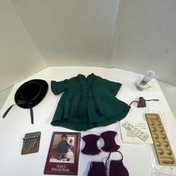 Vtg Pleasant Company American Girl Addy Winter Story Outfit Jacket Accessory Lot