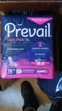 Prevail Daily Pads - Long - 39 Count. Box