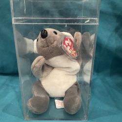 Rare And Retired TY Beanie Baby “Mel”  The Koala Bear W/Errors In Plastic Case