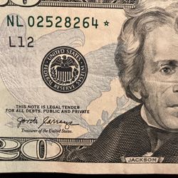 $20 with Star 0(contact info removed) issued 2017