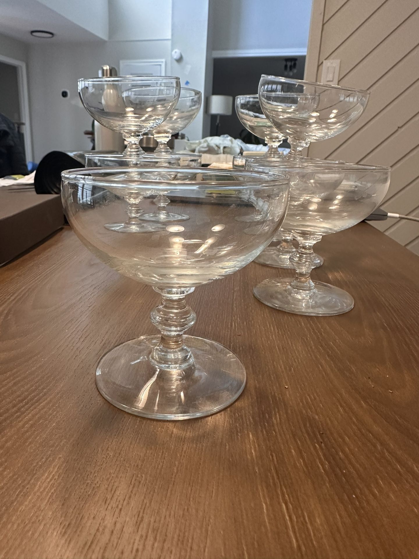 Set of 10 Vintage Coupe Glasses – 4.5” Tall 💰 $45 for all 10