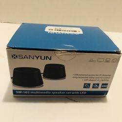 2 10w LED Multimedia Speaker Set