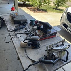 Sanders, Skilsaw, Soldering Gun Kit, & Nail Gun
