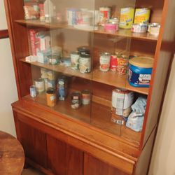 Food Cabinet And Kitchen Table 