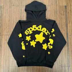 Sp5der Hoodie Onyx Yellow Beluga