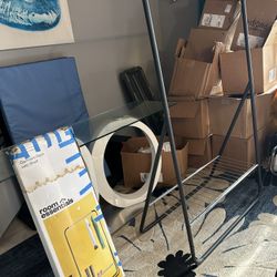 2 Garment Racks With Shelf $10 Each 