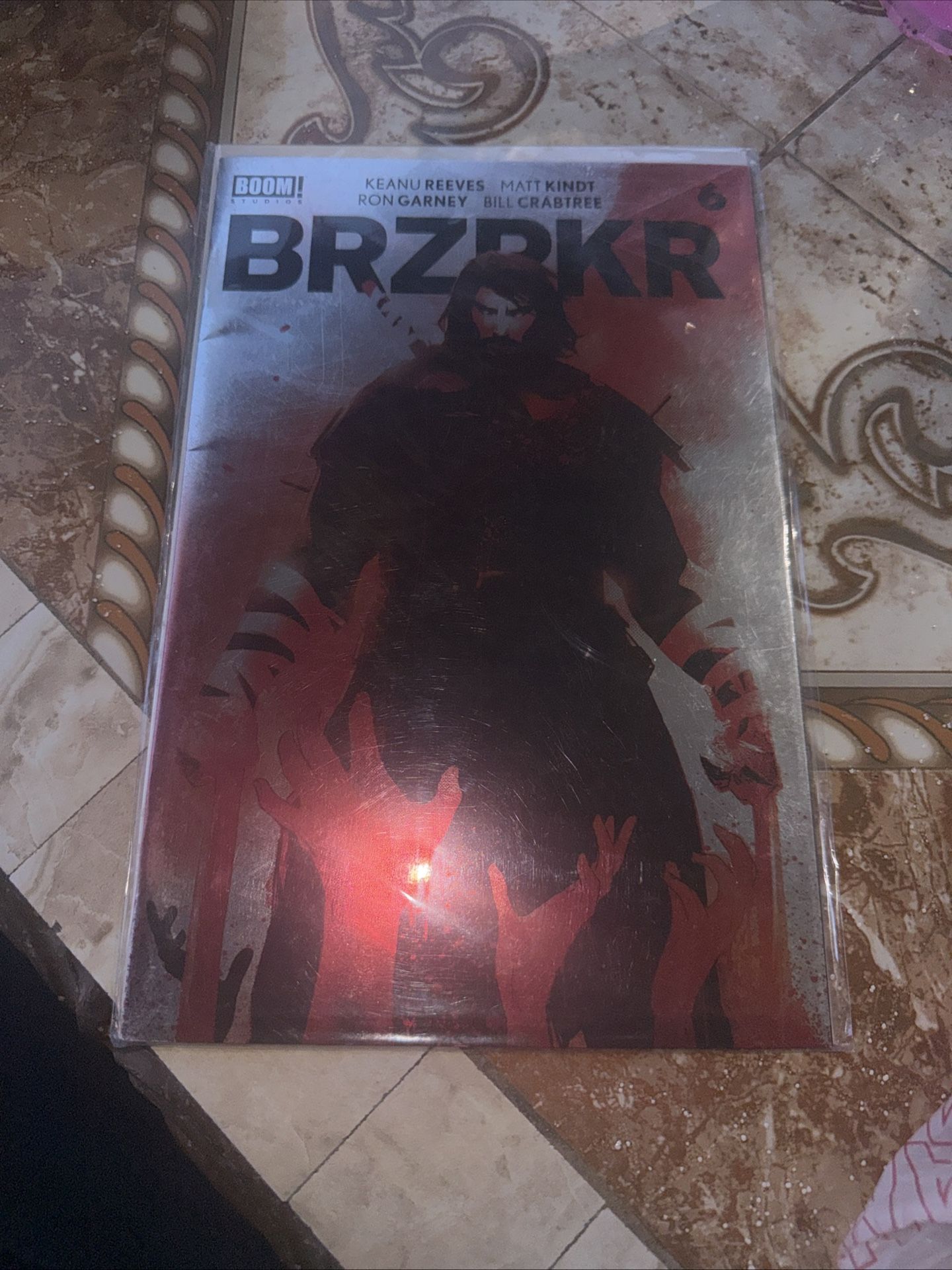BRZRKR #1 Volume 1 Foil Variant Boom Studios Keanu Reeves ~ Netflix Optioned