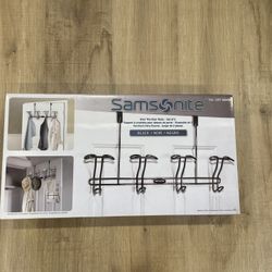 Samsonite Over the Door Racks Set of 2 Black New Box