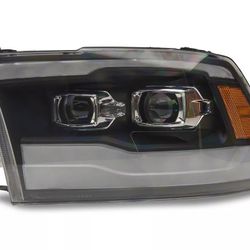 AlphaRex PRO-Series Projector Headlights; Black Housing; Clear Lens