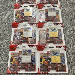 Pokemon Destined Rivals 3-Pack Blister “LOT OF 8” Factory Sealed
