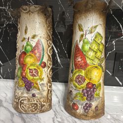 2  New Mexican ceramic portrait