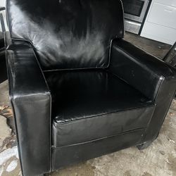 faux leather sofa chair 