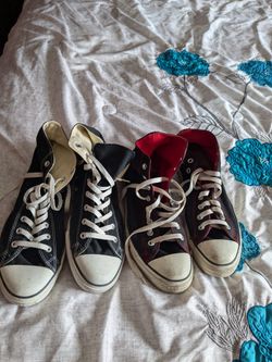 2 Pair Chuck Taylor All Stars $25.00 Size11 & 12