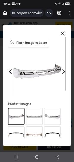 Chrome front bumper