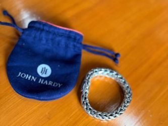 Authentic John Hardy 12mm Sterling Silver Icon Chevron Chain 9" Bracelet
