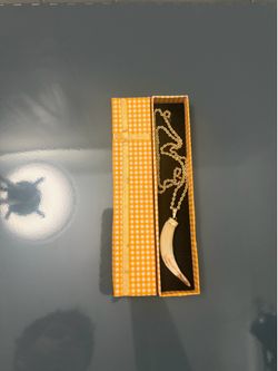 14k cadena colmillo jabalí