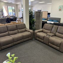 Power Reclining Sofa And Loveseat 