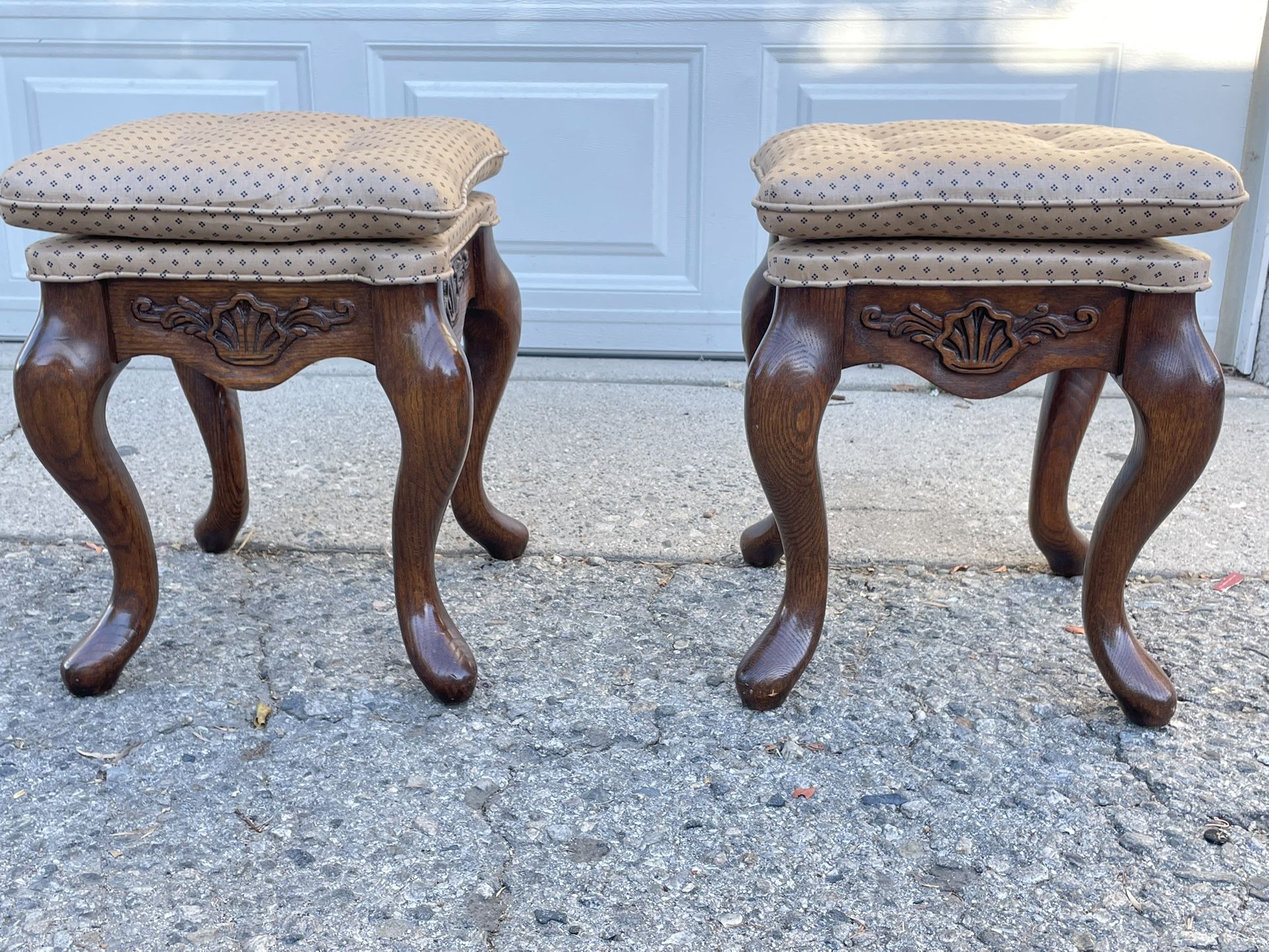 Pair of vintage ottomans