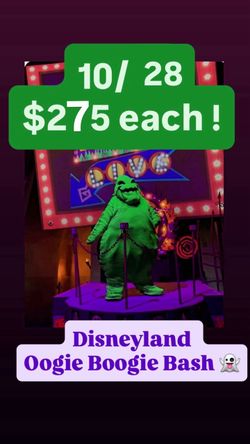 Oogie boogie bash tickets