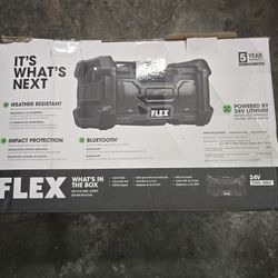 FLEX Water Resistant Cordless Jobsite radio/Bluetooth  #1229