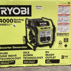 Ryobi 4000 Starting Watts Inverter Generator (ULN)