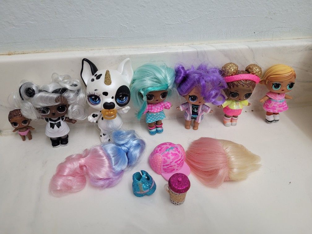 Lol Dolls Lot Of 7
