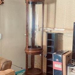 Cylinder Display Cabinet