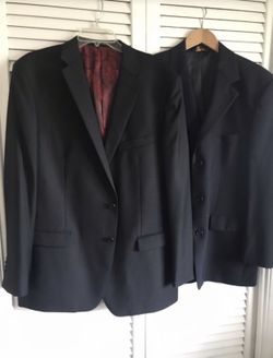 Men’s size 42 and 46 men’s suit jackets $10 each. Shirt $5.