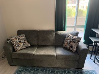 Gray Queen Sleeper Sofa — $280 (MOVING SALE)