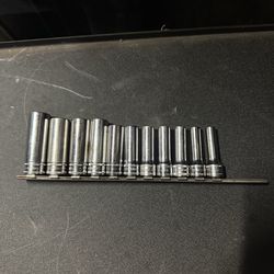 Snap On 3/8 Drive 11pc 6 Point Metric Socket Set