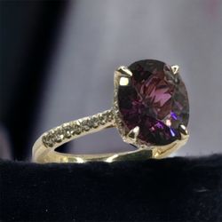Rhodolite Garnet ring